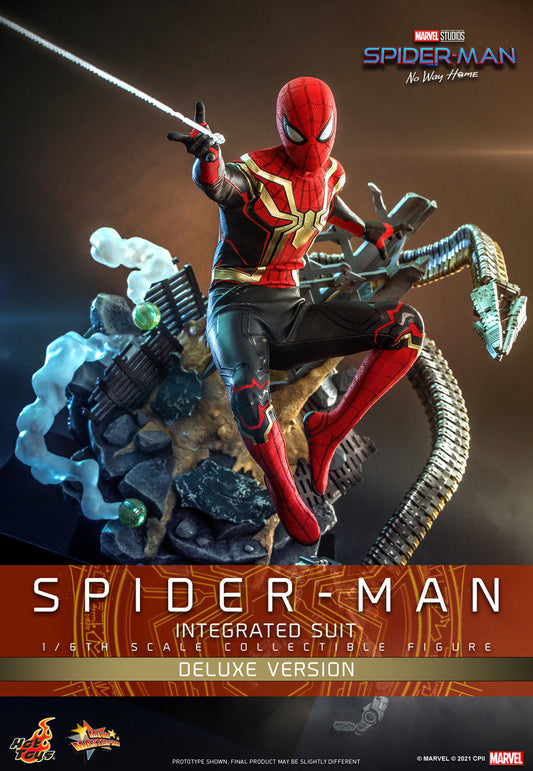 Pedido Figura Spider-Man (Integrated Suit) (Deluxe version) - Spider-Man: No Way Home marca Hot Toys MMS624 escala 1/6