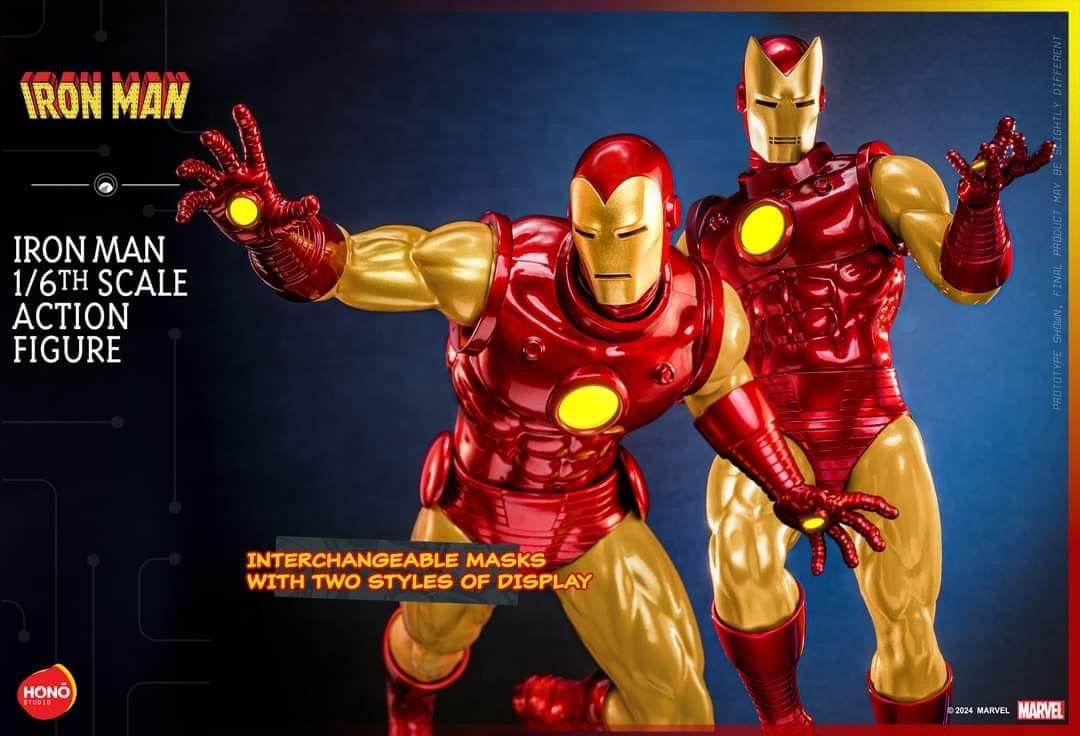 Preventa Figura Iron Man marca Hot Toys x Hono Studio HS05 escala 1/6