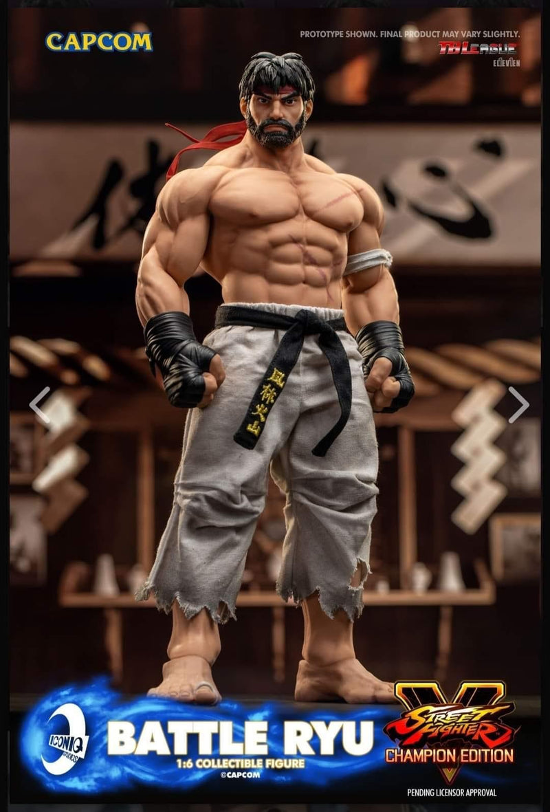 Pedido Figura Battle RYU (Limited Edition) - Street Fighter V: Champion Edition - Iconiq Gaming Series marca Iconiq Studios IQGS-06 escala 1/6