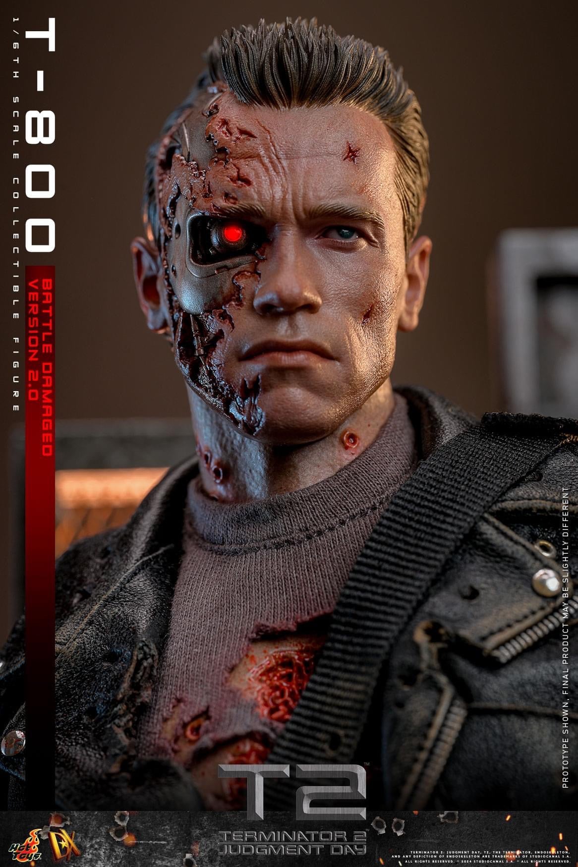 Preventa Figura T-800 (Battle Damaged Version 2.0) - Terminator 2: Judgment Day marca Hot Toys DX46 escala 1/6