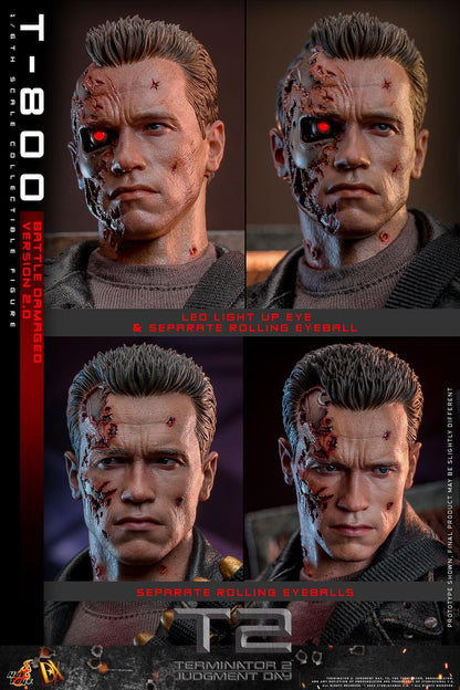 Preventa Figura T-800 (Battle Damaged Version 2.0) - Terminator 2: Judgment Day marca Hot Toys DX46 escala 1/6