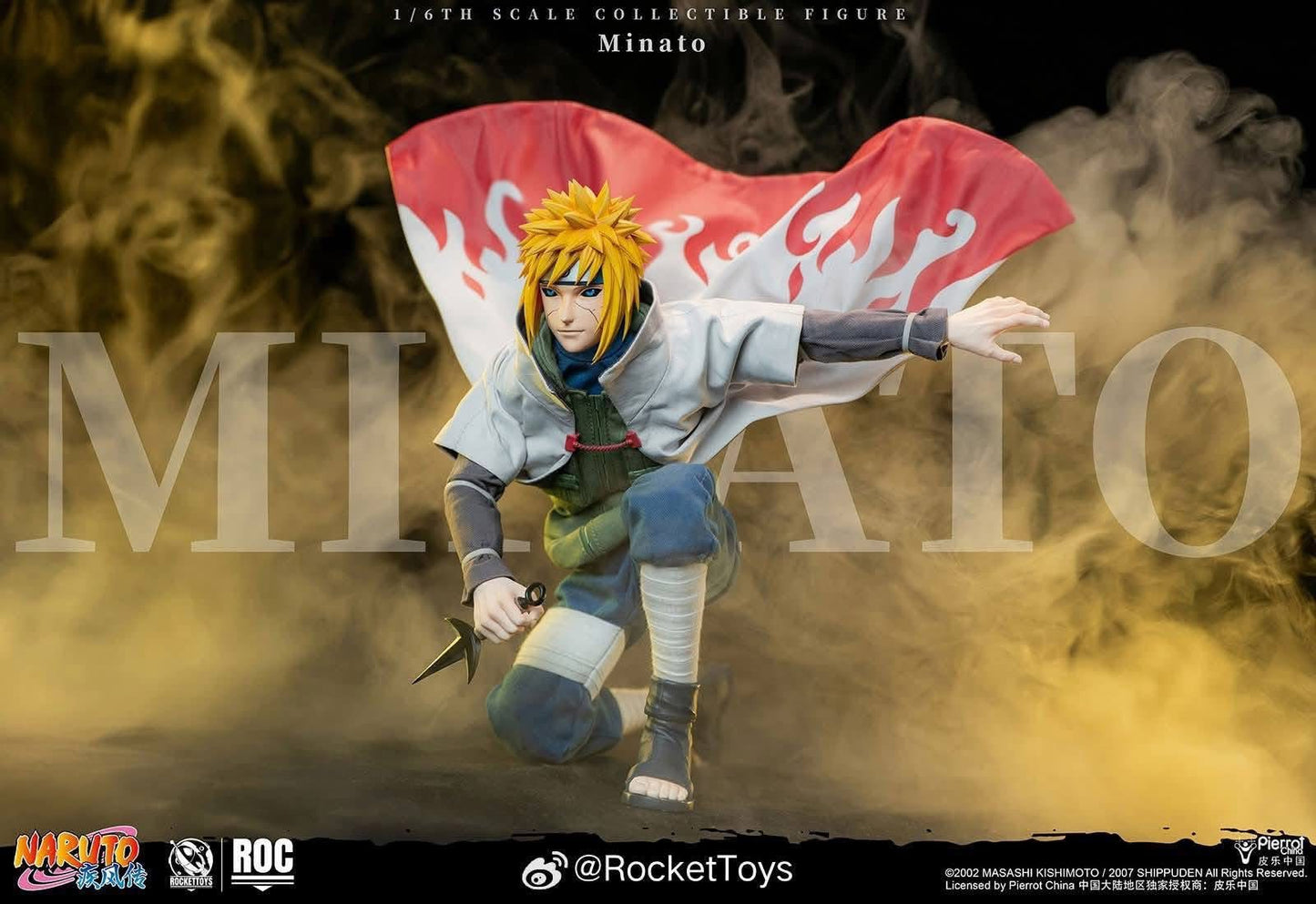 Preventa Figura Minato Namikaze (Fourth Hokage Version) - Naruto Shippuden marca Rocket Toys ROC-015 escala 1/6