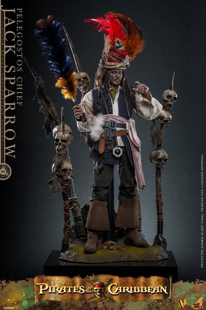 Preventa Figura Pelegostos Chief Jack Sparrow - Pirates of the Caribbean: Dead Man's Chest marca Hot Toys DX48 escala 1/6