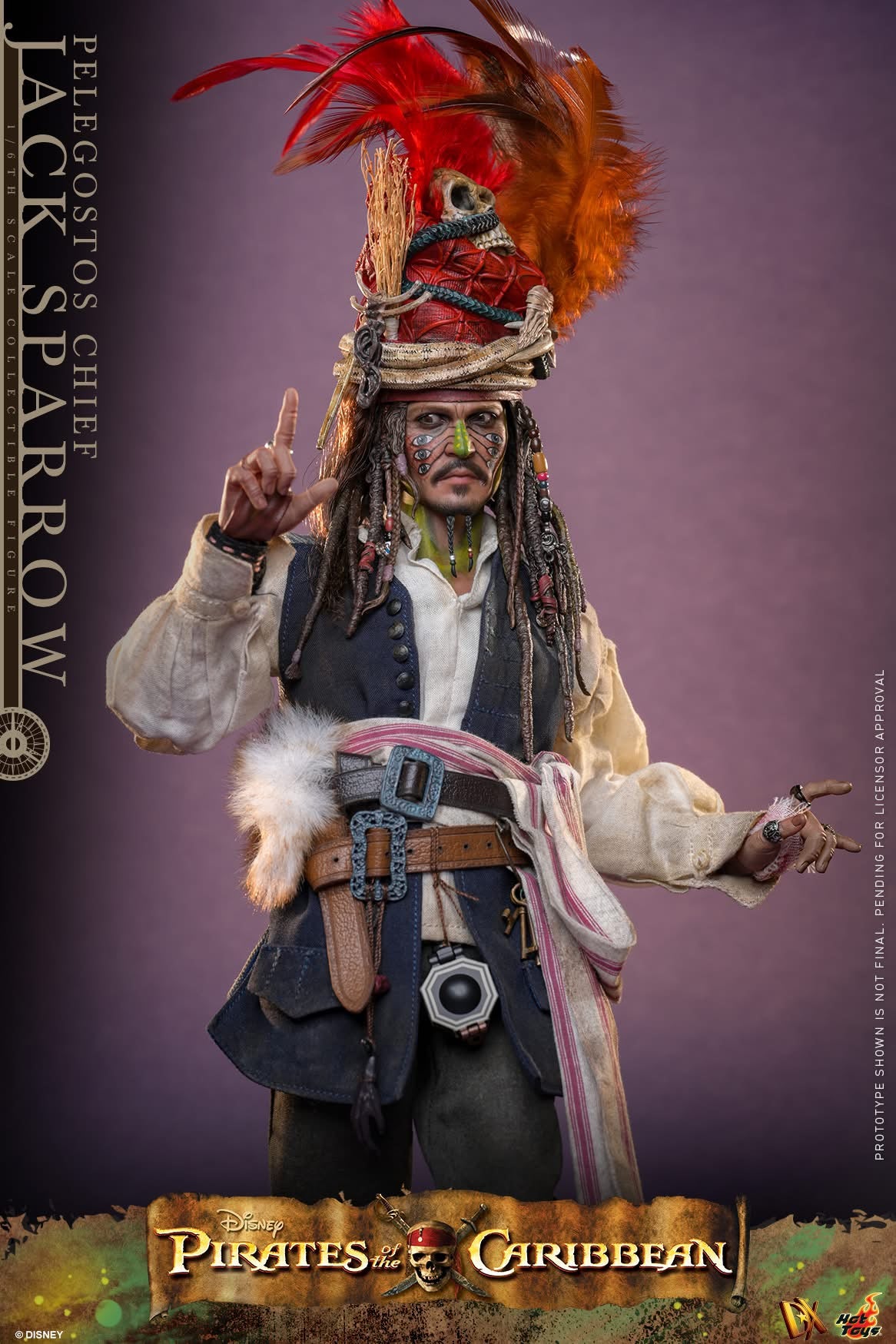 Preventa Figura Pelegostos Chief Jack Sparrow - Pirates of the Caribbean: Dead Man's Chest marca Hot Toys DX48 escala 1/6