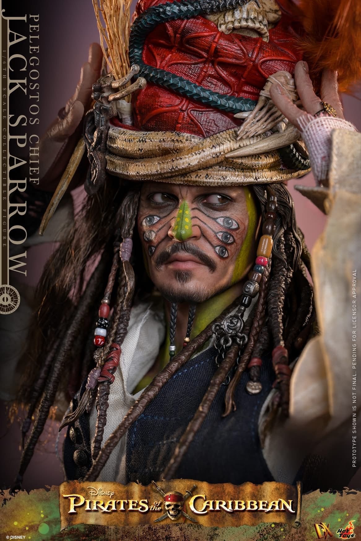 Preventa Figura Pelegostos Chief Jack Sparrow - Pirates of the Caribbean: Dead Man's Chest marca Hot Toys DX48 escala 1/6