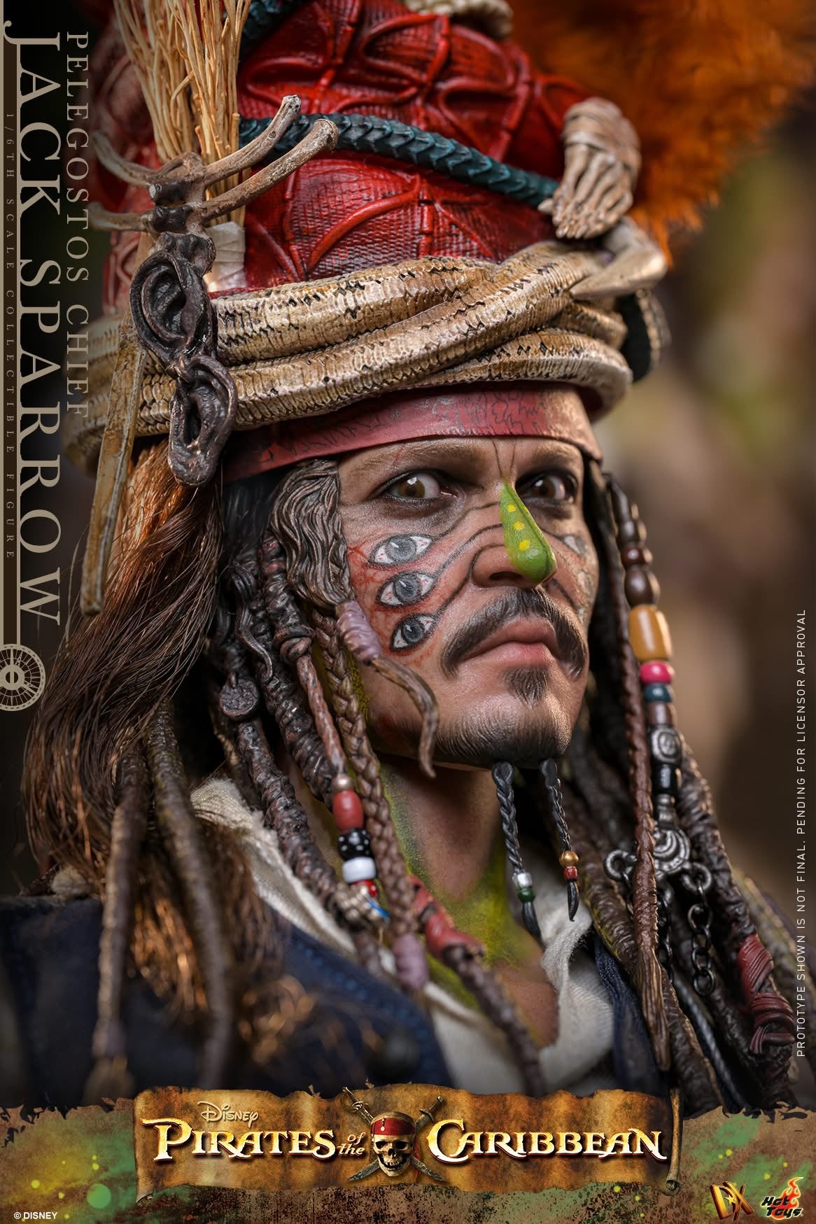 Preventa Figura Pelegostos Chief Jack Sparrow - Pirates of the Caribbean: Dead Man's Chest marca Hot Toys DX48 escala 1/6