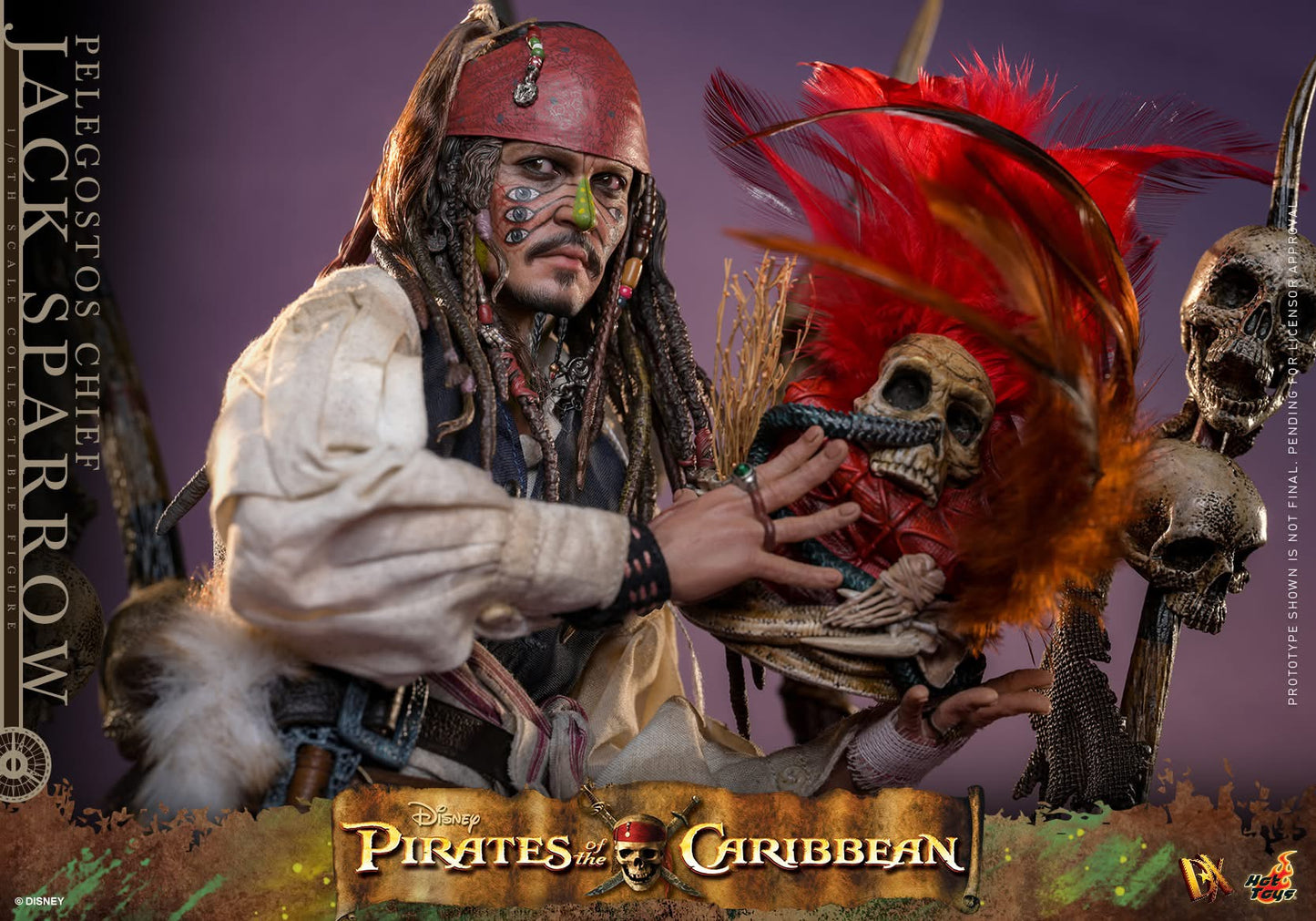 Preventa Figura Pelegostos Chief Jack Sparrow - Pirates of the Caribbean: Dead Man's Chest marca Hot Toys DX48 escala 1/6