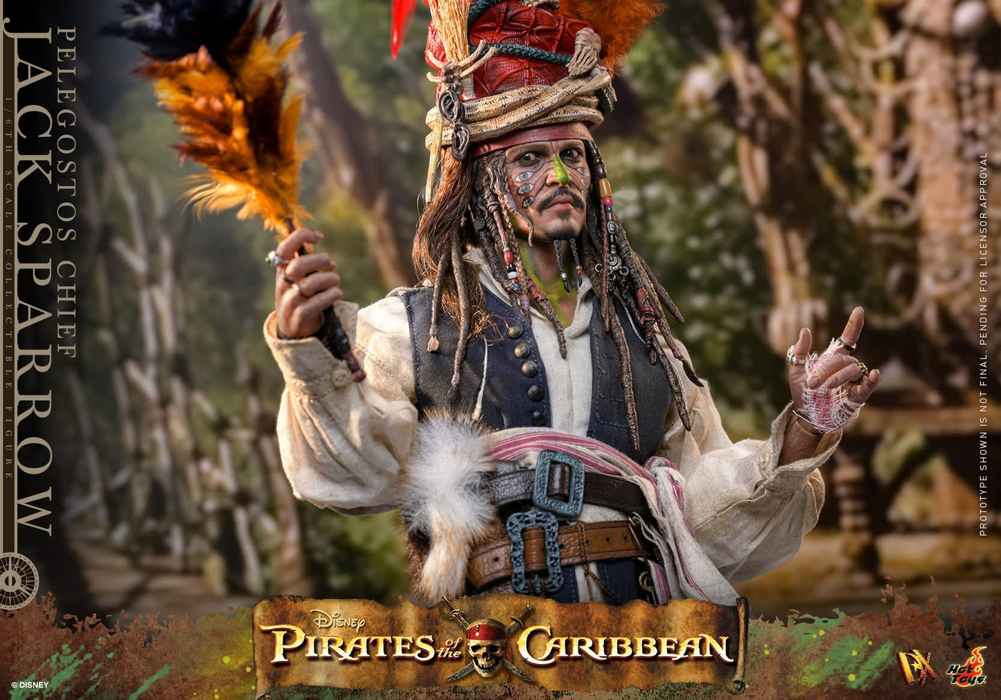 Preventa Figura Pelegostos Chief Jack Sparrow - Pirates of the Caribbean: Dead Man's Chest marca Hot Toys DX48 escala 1/6