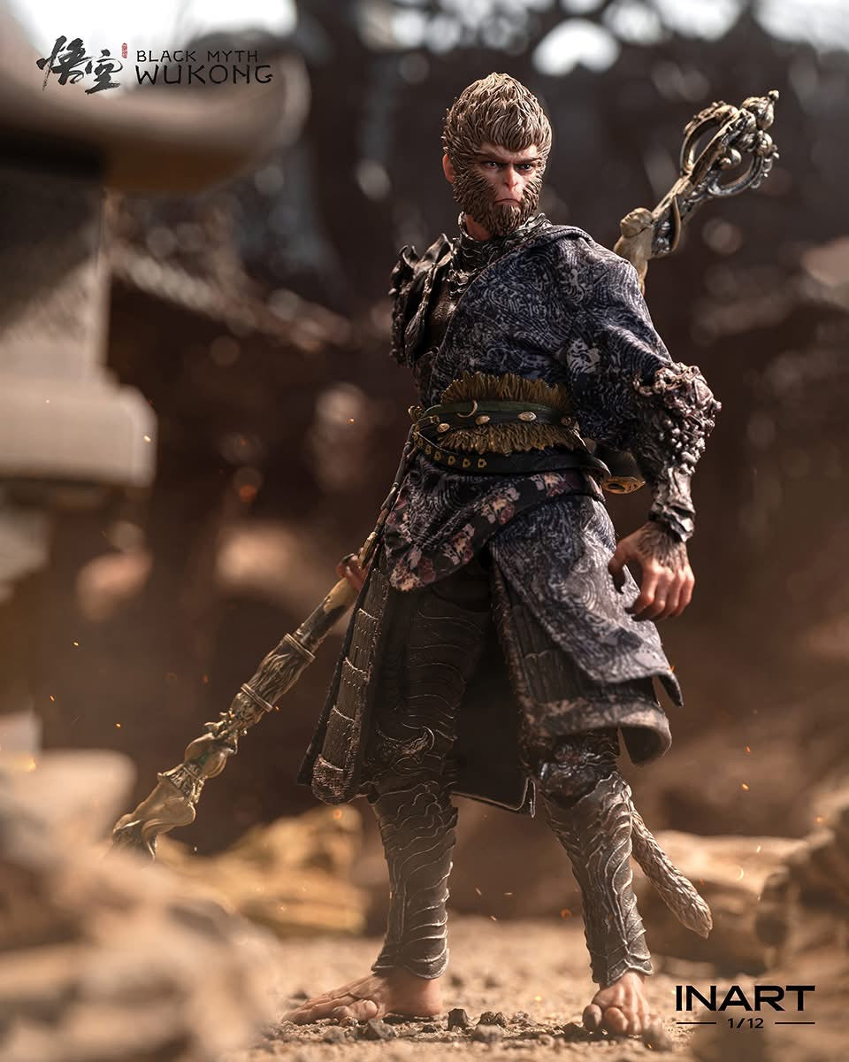 Preventa Figura Black Myth: Wukong (DELUXE version) marca INART G0002 DX escala pequeña 1/12