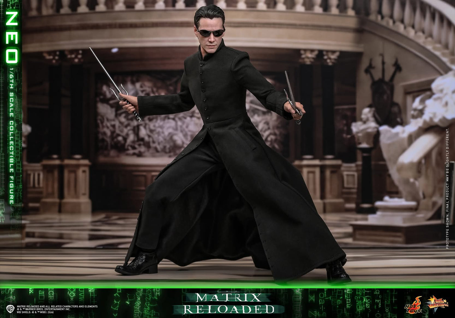 Preventa Figura NEO - The Matrix Reloaded marca Hot Toys MMS868 escala 1/6
