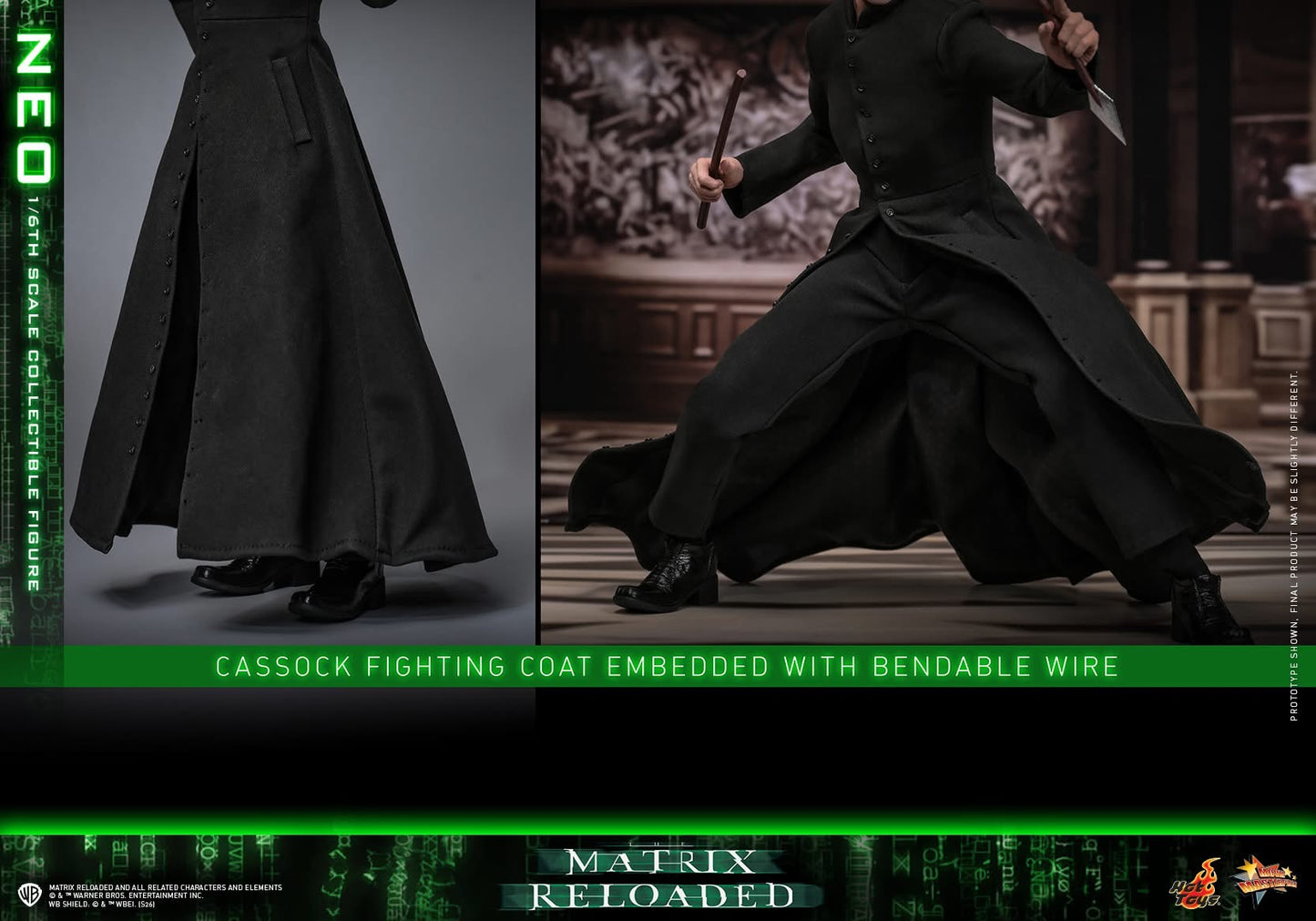 Preventa Figura NEO - The Matrix Reloaded marca Hot Toys MMS868 escala 1/6