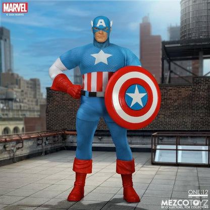 Preventa Figura Captain America (Silver Age) - Marvel Comics One:12 Collective marca Mezco Toyz 76254 escala pequeña 1/12