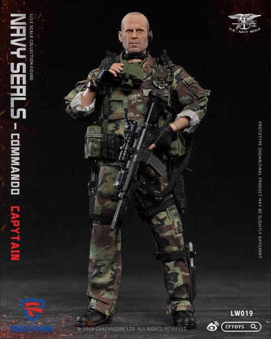 Preventa Figura Navy Seal Special Assault Team Captain marca CFToys LW019 escala pequeña 1/12