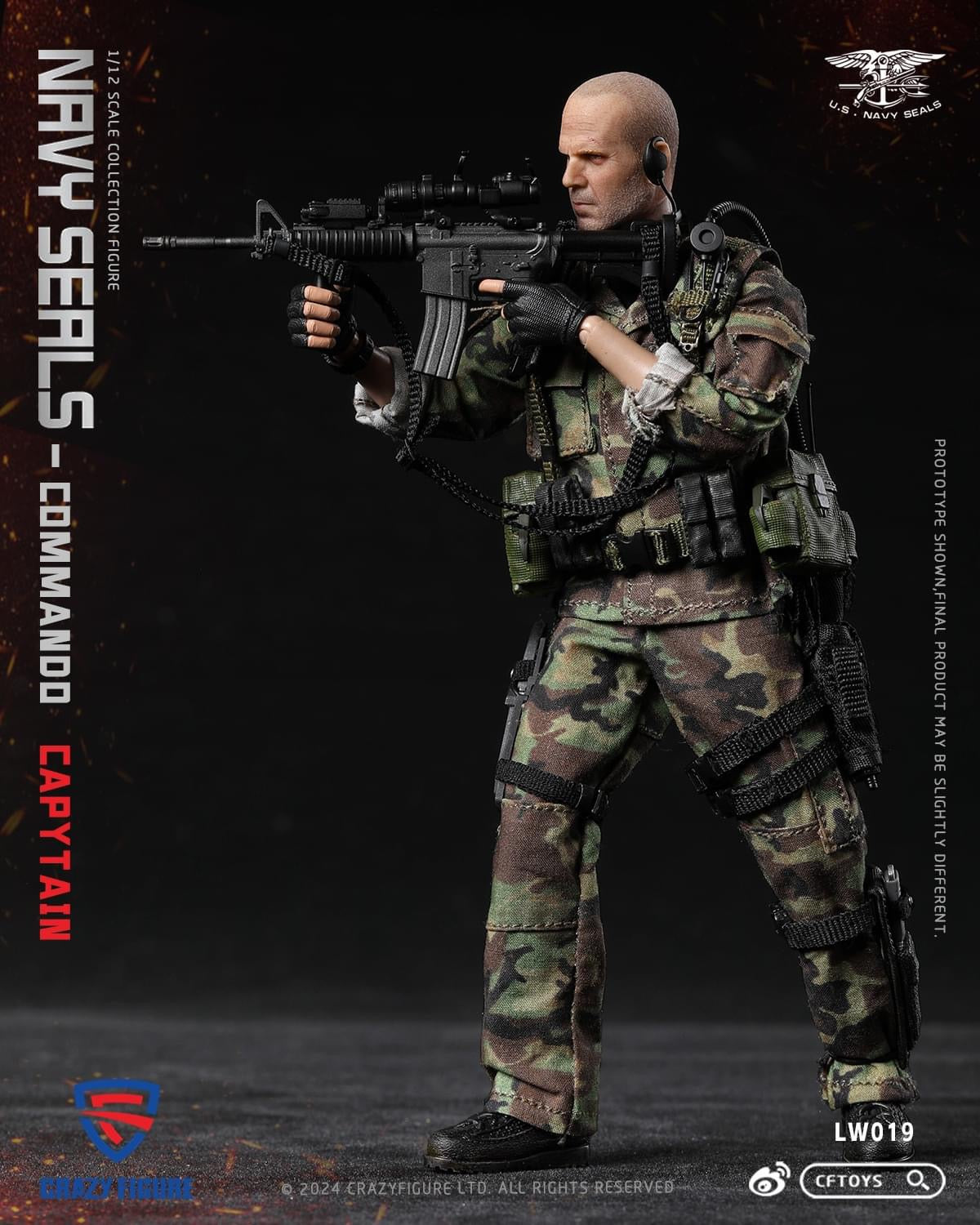 Preventa Figura Navy Seal Special Assault Team Captain marca CFToys LW019 escala pequeña 1/12