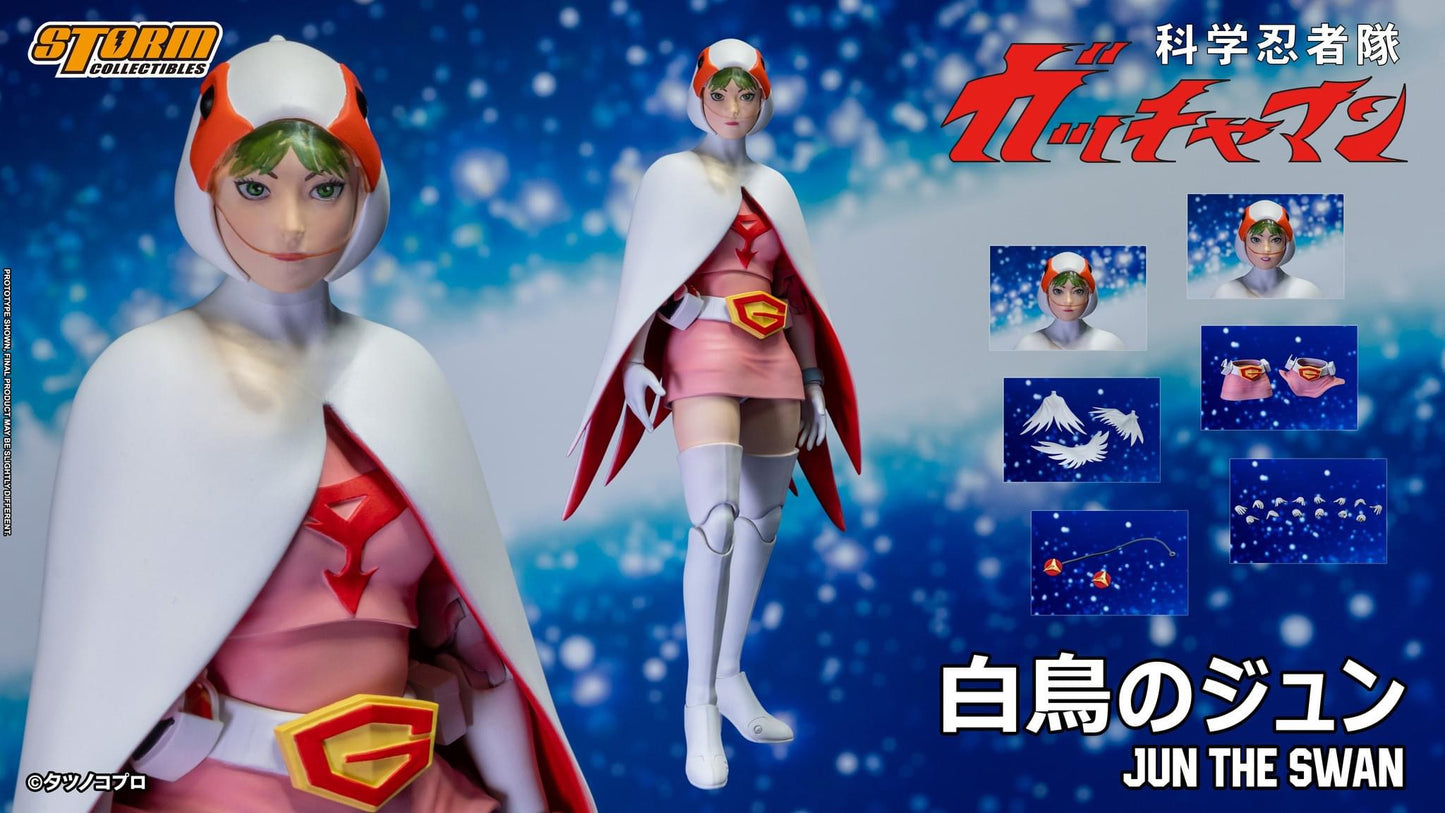 Preventa Figura Jun The Swan - Gatchaman / Fuerza G marca Storm Collectibles GMKE02 escala pequeña 1/12