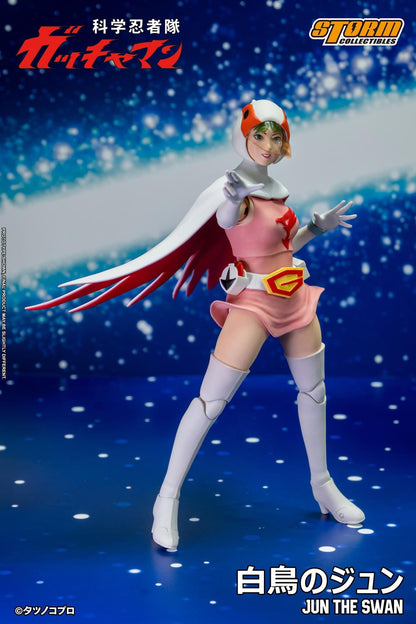 Preventa Figura Jun The Swan - Gatchaman / Fuerza G marca Storm Collectibles GMKE02 escala pequeña 1/12