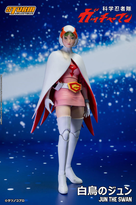 Preventa Figura Jun The Swan - Gatchaman / Fuerza G marca Storm Collectibles GMKE02 escala pequeña 1/12