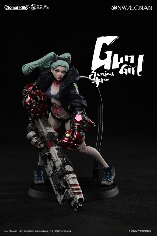 Preventa Figura GUN GIRL (2 versiones) marca Romankey x COWL escala pequeña 1/12