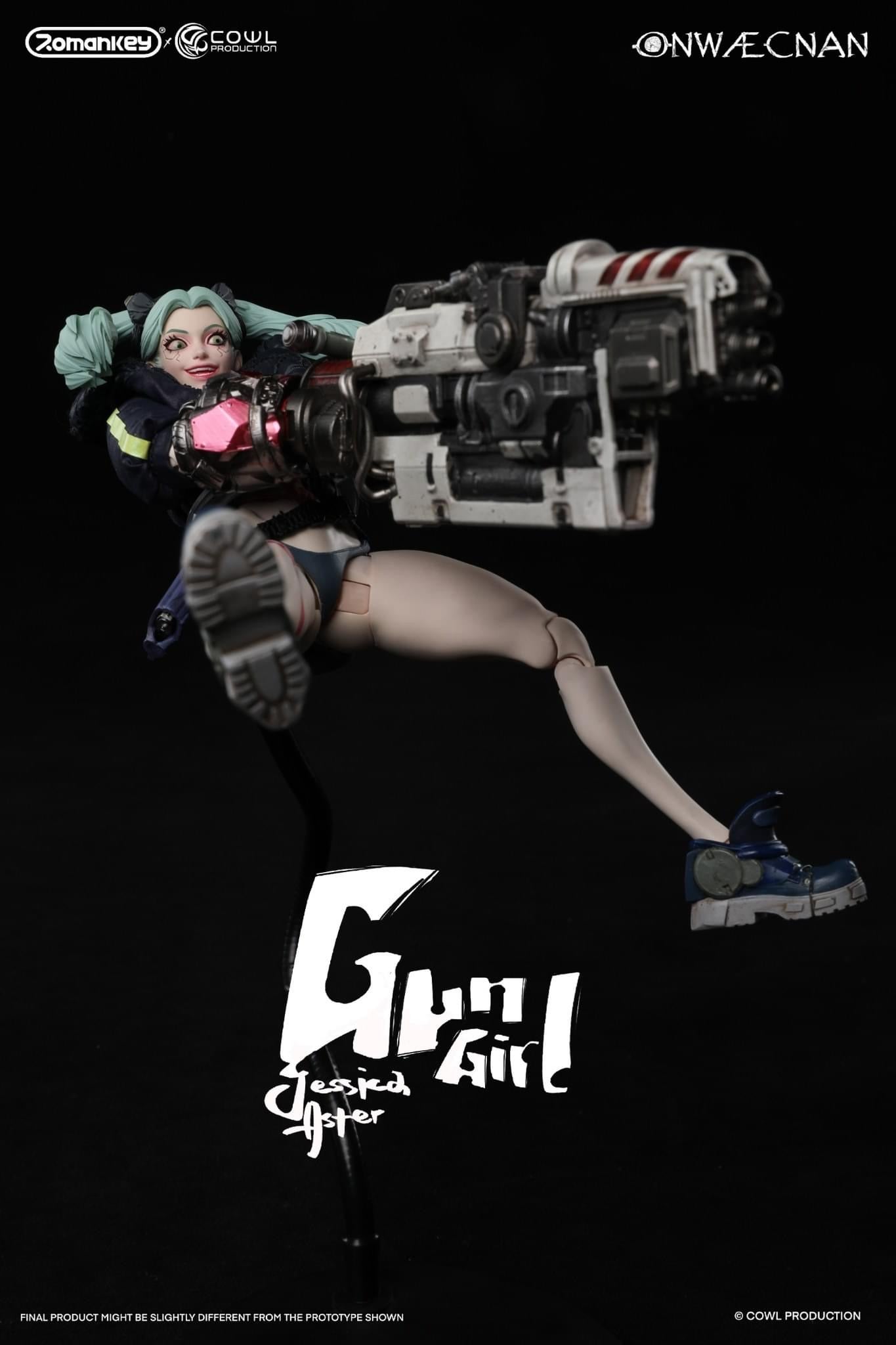 Preventa Figura GUN GIRL (2 versiones) marca Romankey x COWL escala pequeña 1/12