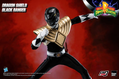 Preventa Figura Dragon Shield Black Ranger - Mighty Morphin Power Rangers - FigZero marca Threezero 3Z0591 escala 1/6