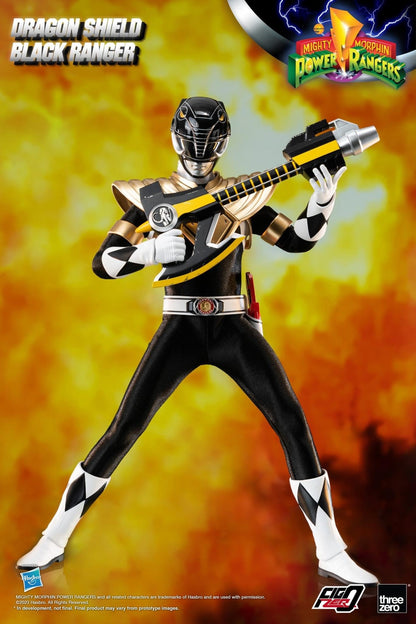 Preventa Figura Dragon Shield Black Ranger - Mighty Morphin Power Rangers - FigZero marca Threezero 3Z0591 escala 1/6