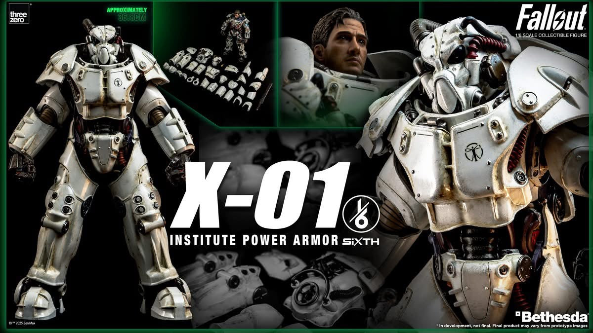 Preventa Figura X-01 Institute Power Armor - FALLOUT marca Threezero 3Z1003 escala 1/6