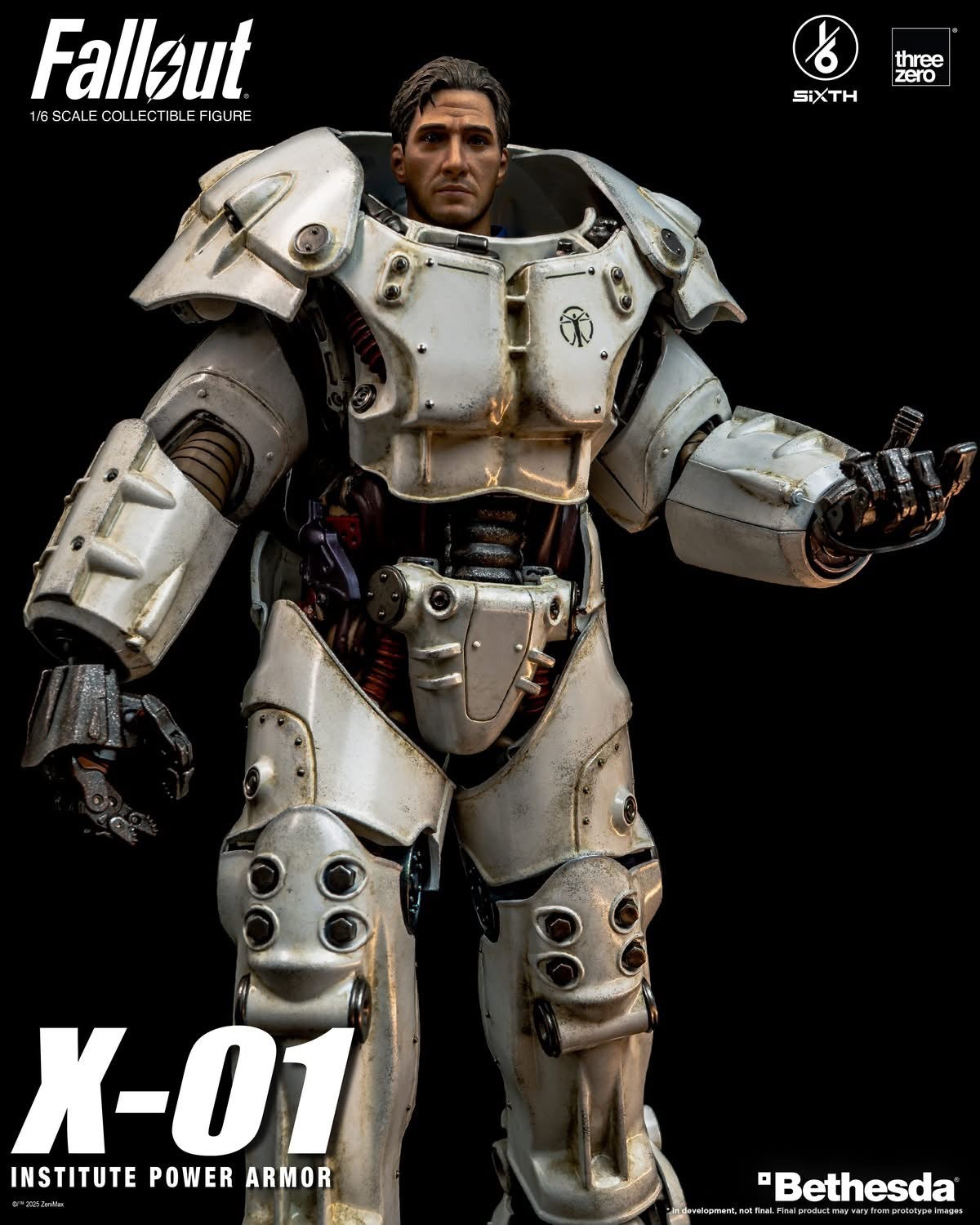Preventa Figura X-01 Institute Power Armor - FALLOUT marca Threezero 3Z1003 escala 1/6
