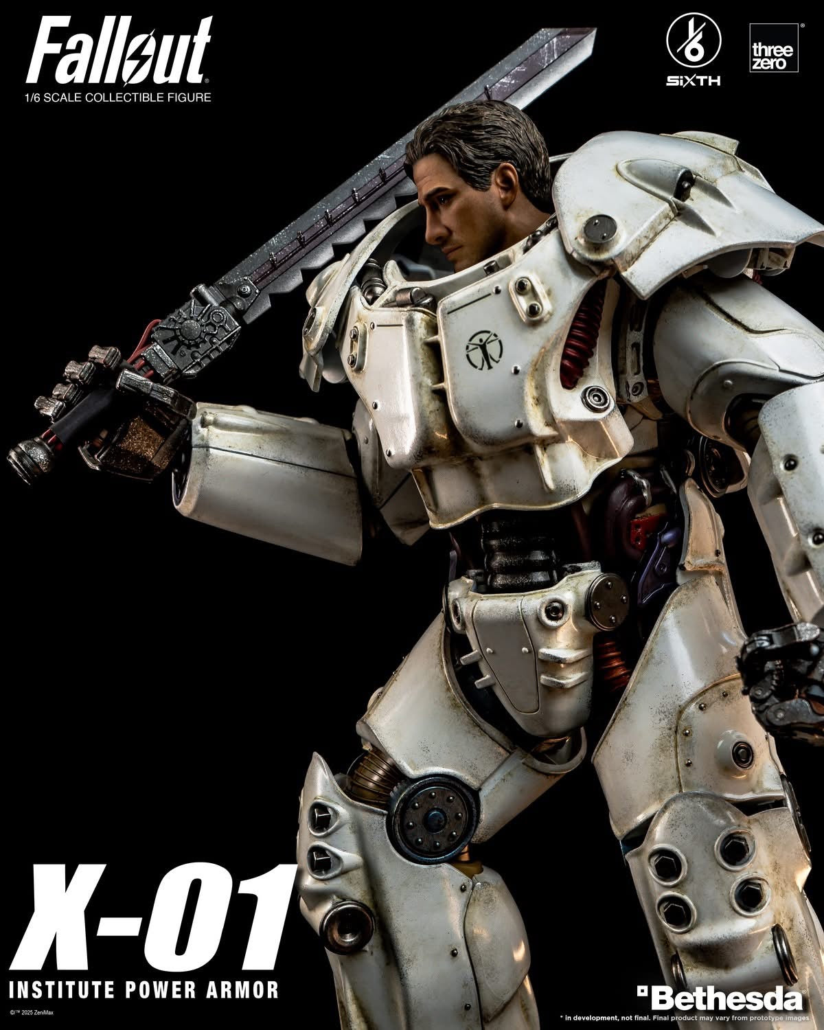 Preventa Figura X-01 Institute Power Armor - FALLOUT marca Threezero 3Z1003 escala 1/6