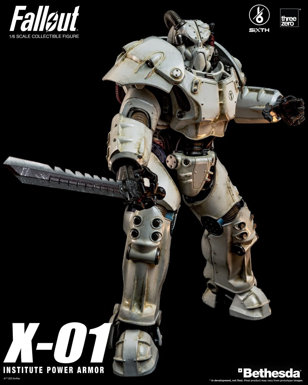 Preventa Figura X-01 Institute Power Armor - FALLOUT marca Threezero 3Z1003 escala 1/6