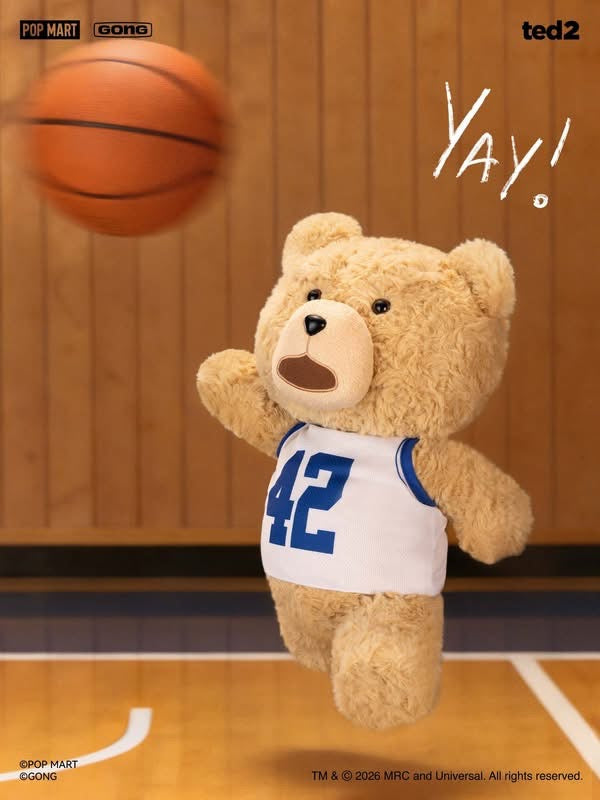 Preventa Figura HOT NERD TED - Ted 2 marca Pop Mart x Gong Studio escala real 1/1 (30 cm)