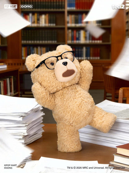 Preventa Figura HOT NERD TED - Ted 2 marca Pop Mart x Gong Studio escala real 1/1 (30 cm)