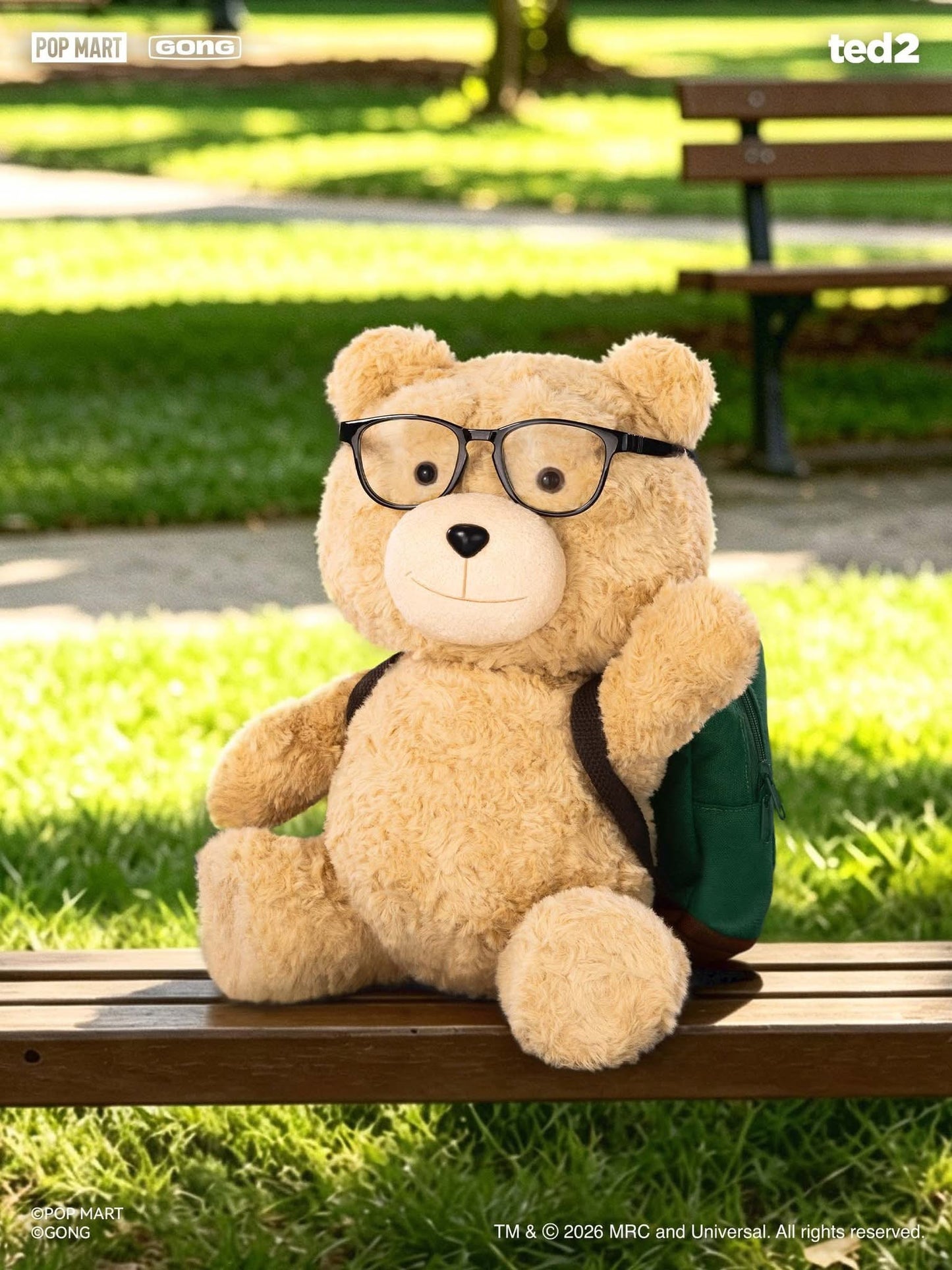 Preventa Figura HOT NERD TED - Ted 2 marca Pop Mart x Gong Studio escala real 1/1 (30 cm)