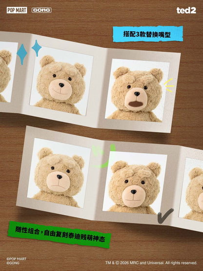 Preventa Figura HOT NERD TED - Ted 2 marca Pop Mart x Gong Studio escala real 1/1 (30 cm)