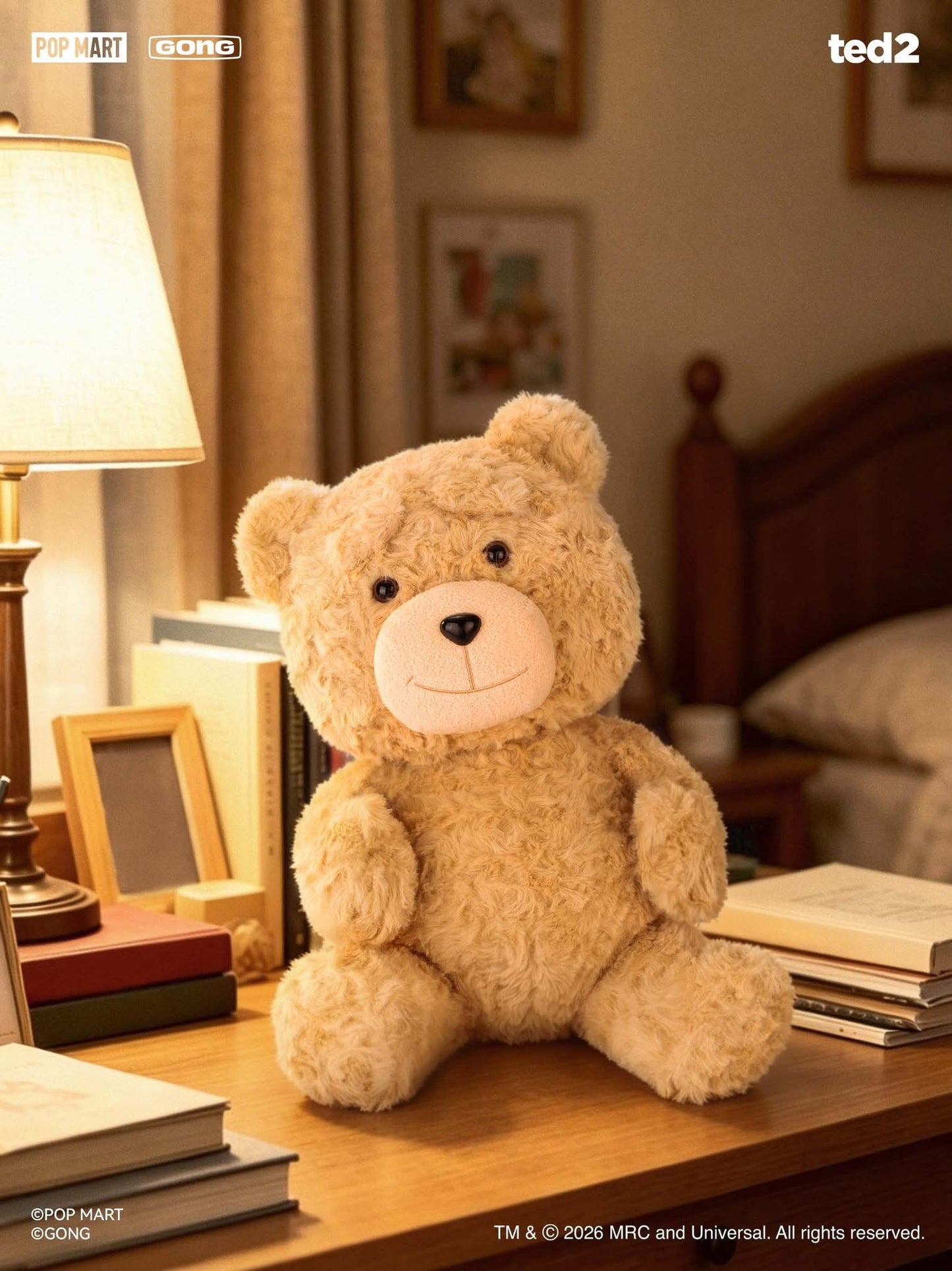 Preventa Figura HOT NERD TED - Ted 2 marca Pop Mart x Gong Studio escala real 1/1 (30 cm)