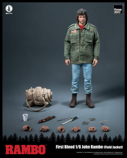 Preventa Figura John Rambo (Field Jacket) - Rambo: First Blood marca Threezero 3Z0553 escala 1/6