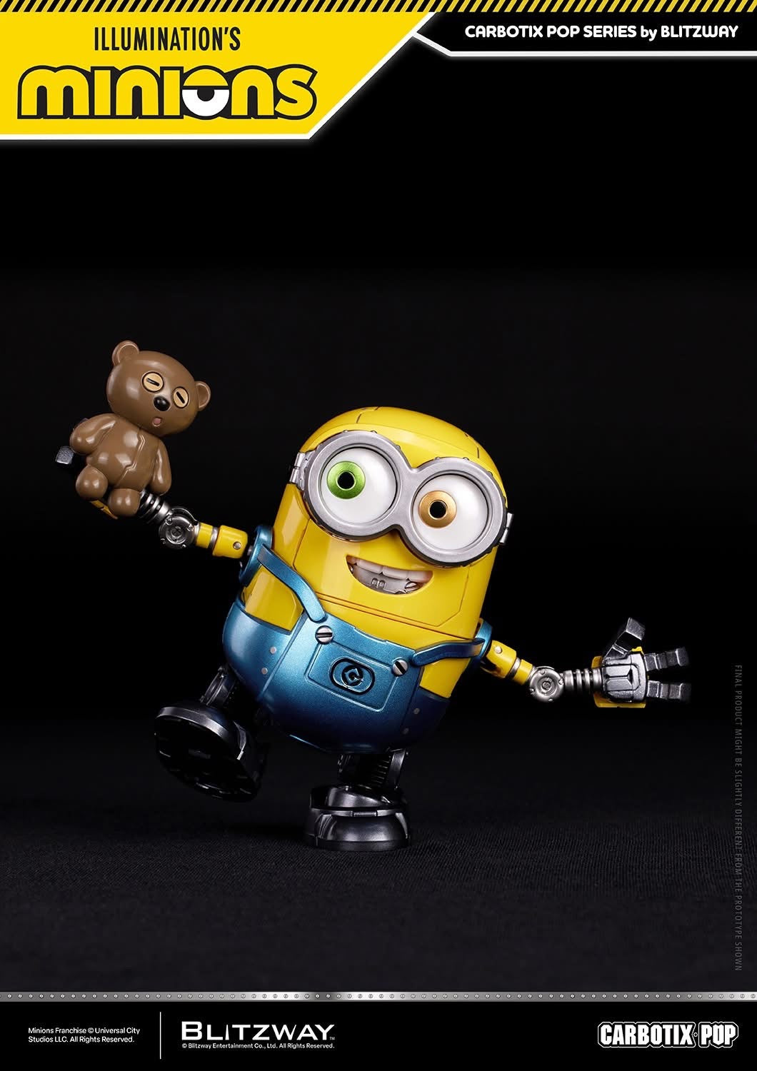 Preventa Figuras Bob, Stuart & Kevin (Deluxe Version) - Minions - Carbotix Pop marca Blitzway BW-CA-11404