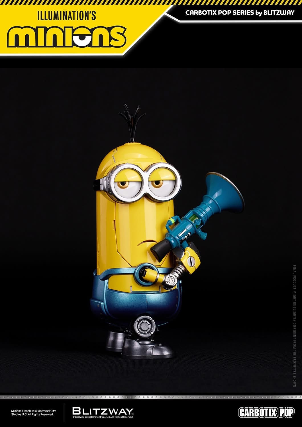 Preventa Figuras Bob, Stuart & Kevin (Deluxe Version) - Minions - Carbotix Pop marca Blitzway BW-CA-11404