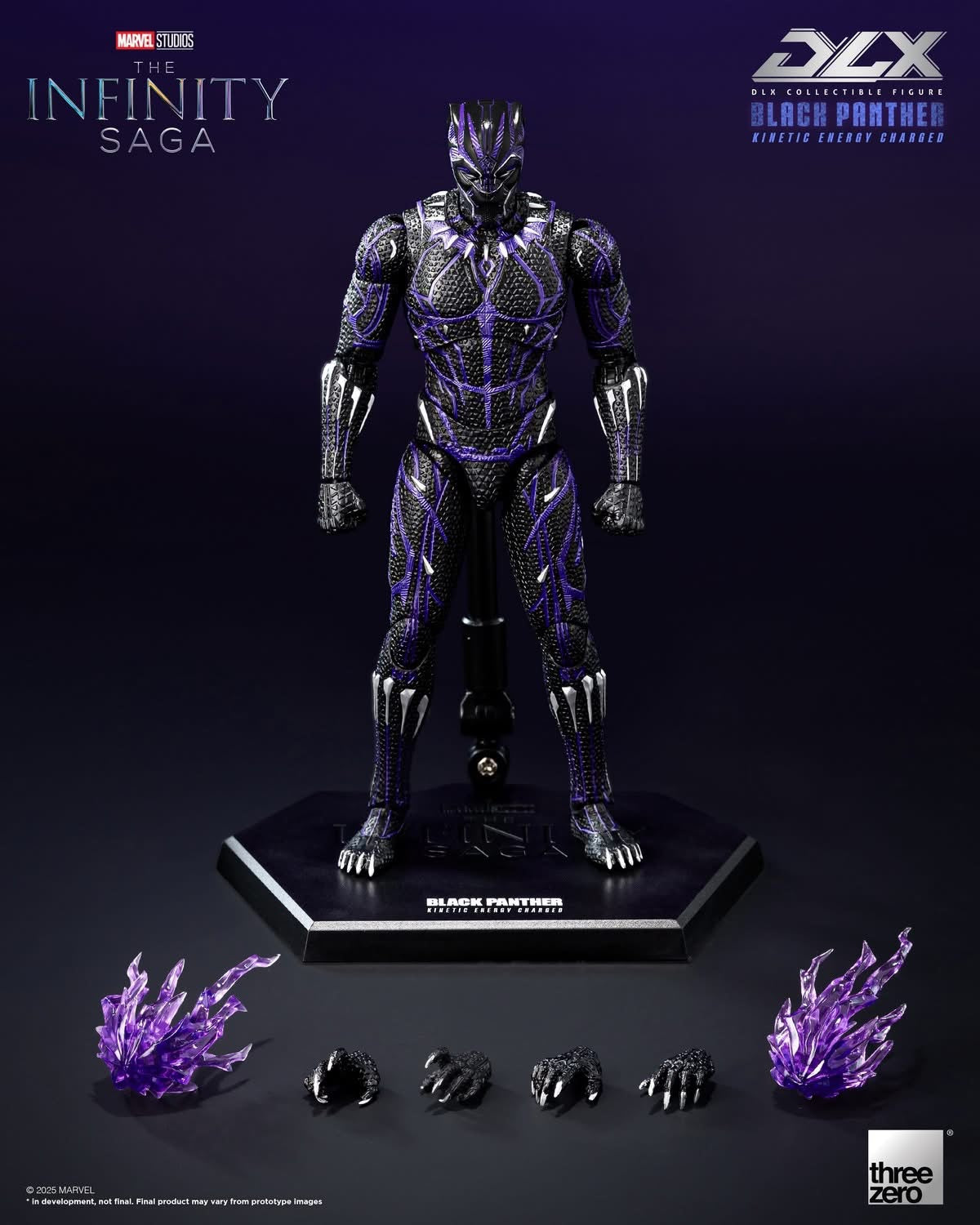 Preventa Figura DLX Black Panther (Kinetic Energy Charged) - Marvel Studios: The Infinity Saga marca Threezero 3Z0821 escala pequeña 1/12