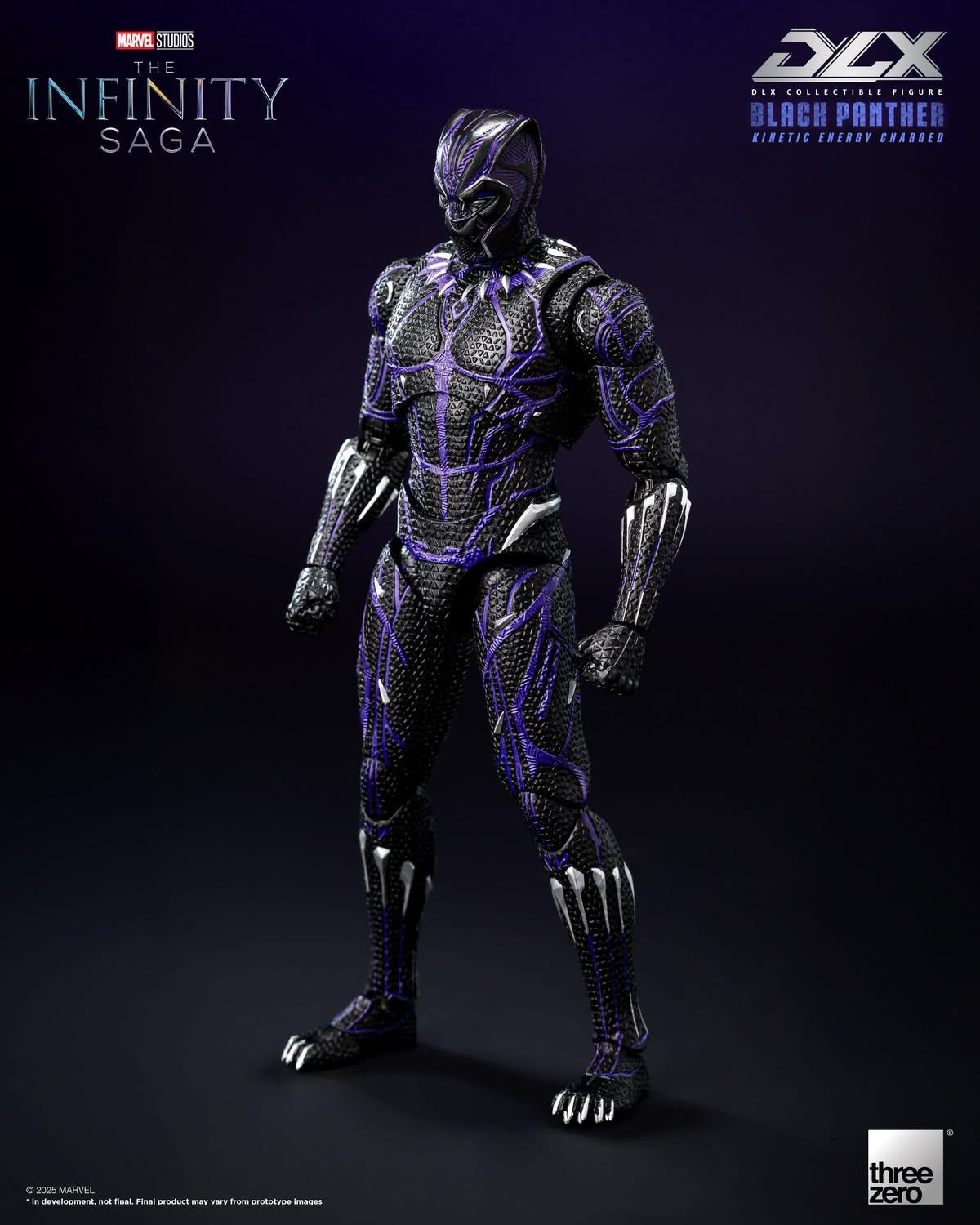 Preventa Figura DLX Black Panther (Kinetic Energy Charged) - Marvel Studios: The Infinity Saga marca Threezero 3Z0821 escala pequeña 1/12