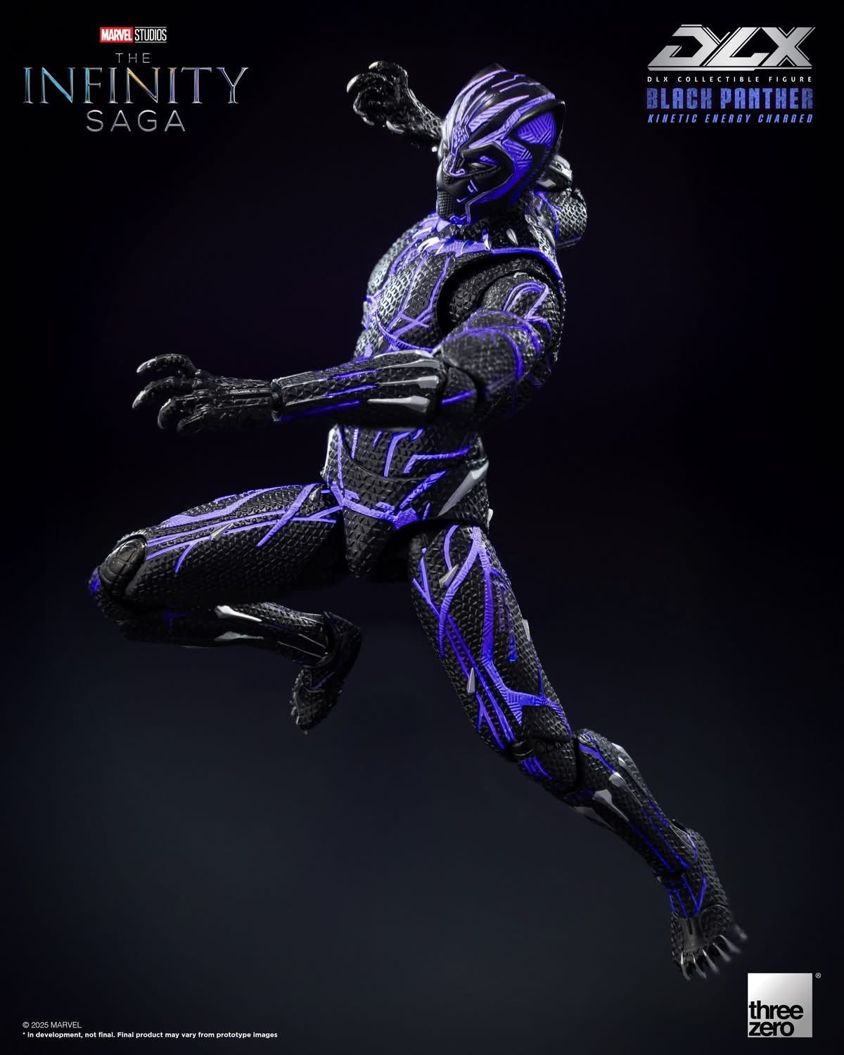 Preventa Figura DLX Black Panther (Kinetic Energy Charged) - Marvel Studios: The Infinity Saga marca Threezero 3Z0821 escala pequeña 1/12