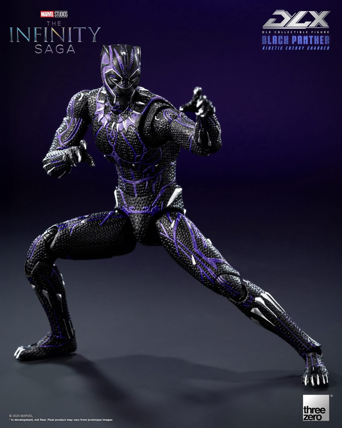 Preventa Figura DLX Black Panther (Kinetic Energy Charged) - Marvel Studios: The Infinity Saga marca Threezero 3Z0821 escala pequeña 1/12