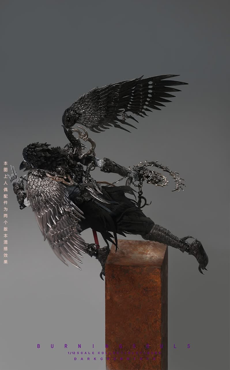 Preventa Figura Fatal Feathers (2 versiones) - Burning Souls marca Dark Crown Toys escala 1/12