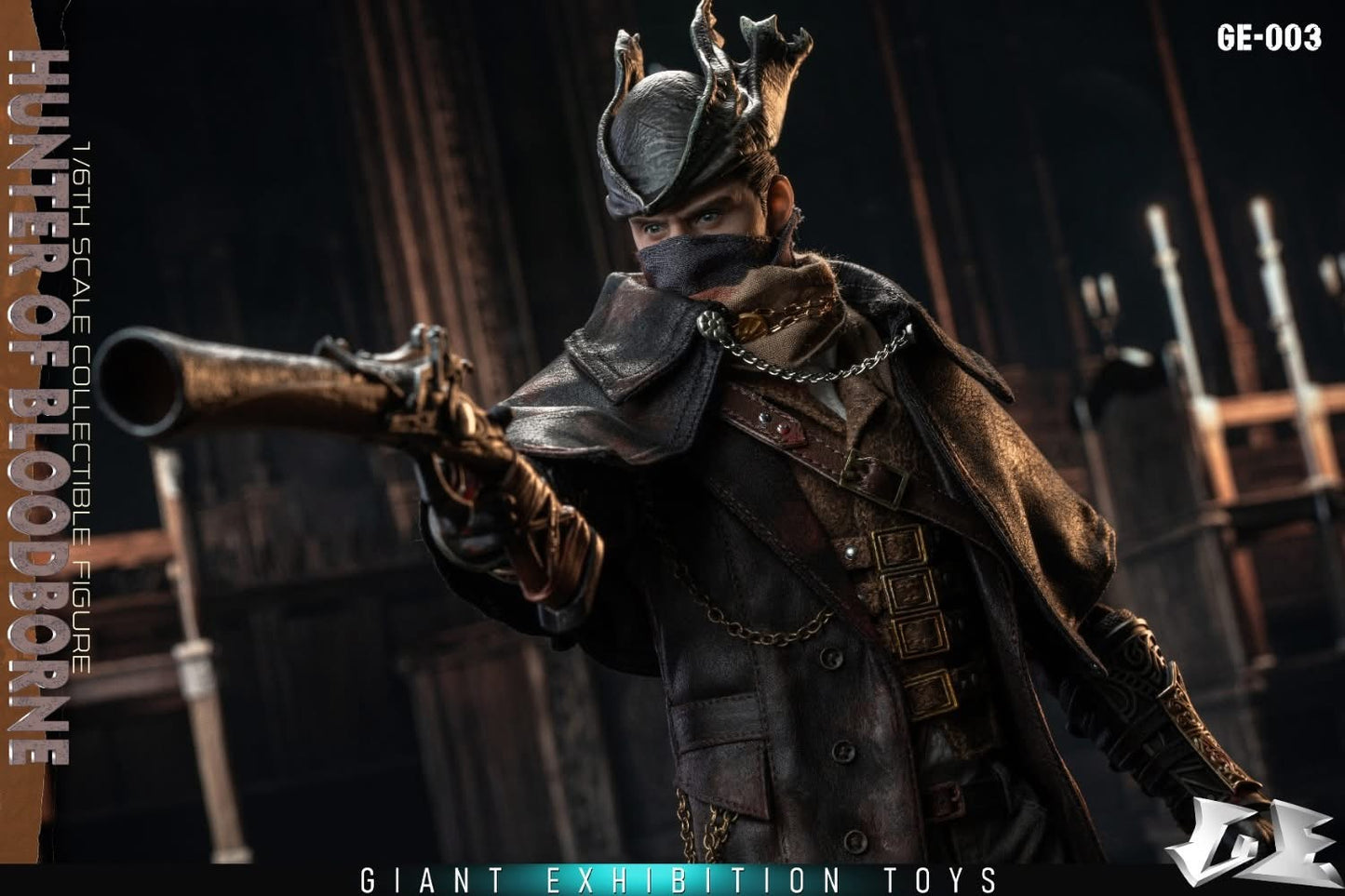 Preventa Figura Hunter of Blood borne marca Giant Exhibition Toys GE-003 escala 1/6