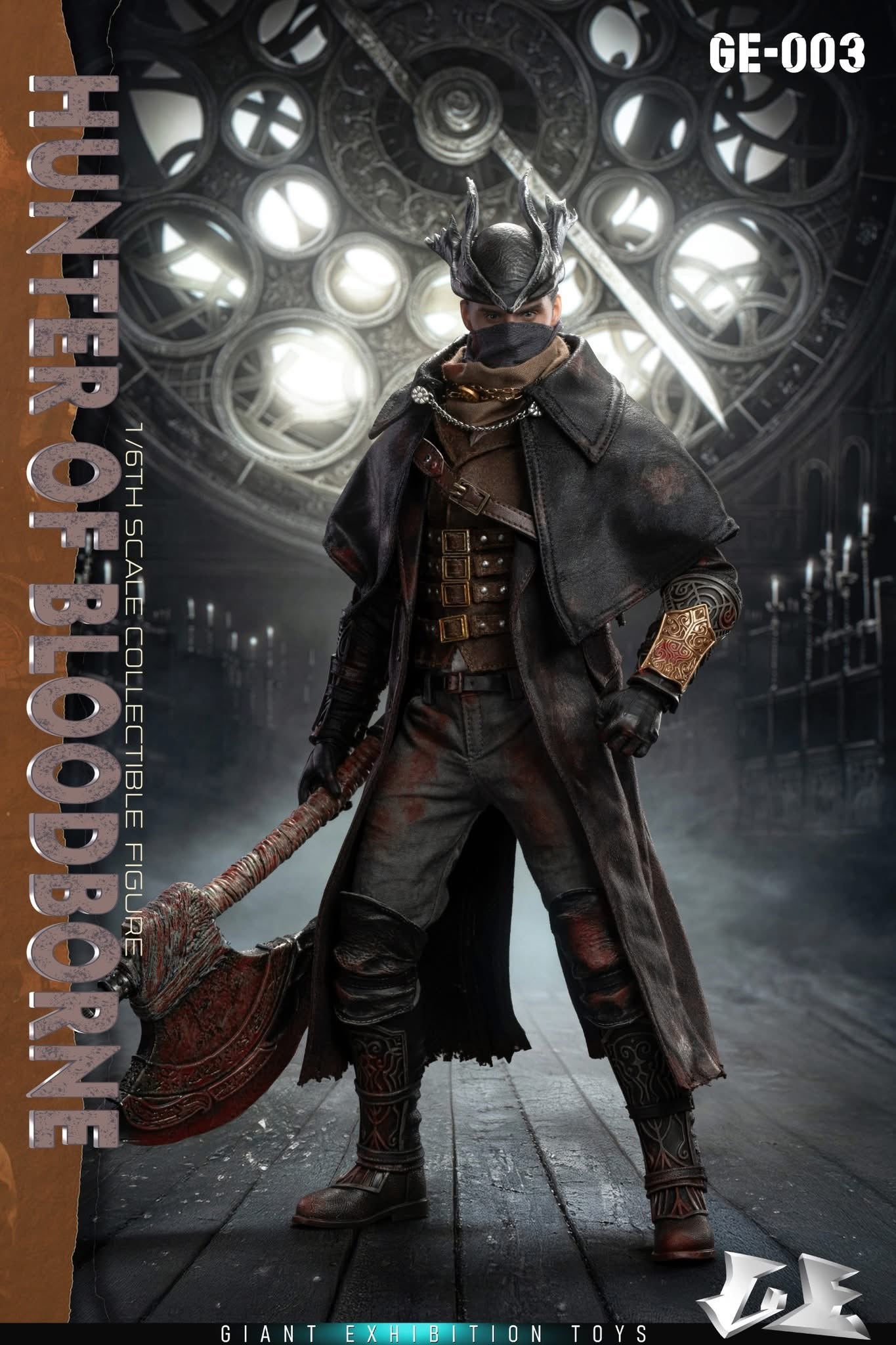 Preventa Figura Hunter of Blood borne marca Giant Exhibition Toys GE-003 escala 1/6