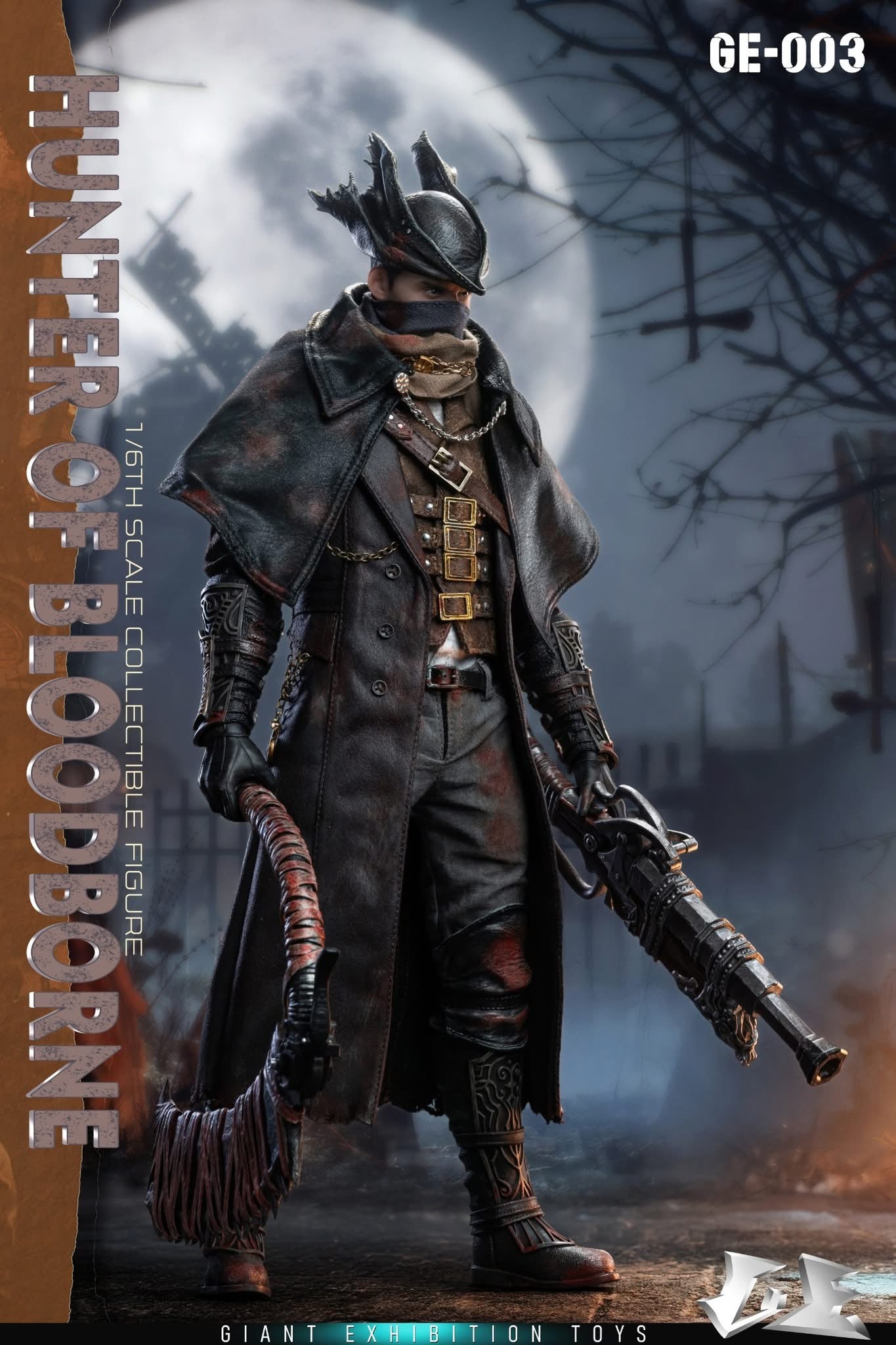 Preventa Figura Hunter of Blood borne marca Giant Exhibition Toys GE-003 escala 1/6