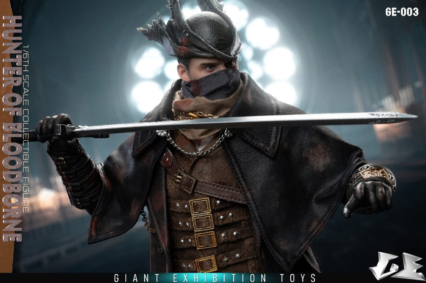 Preventa Figura Hunter of Blood borne marca Giant Exhibition Toys GE-003 escala 1/6