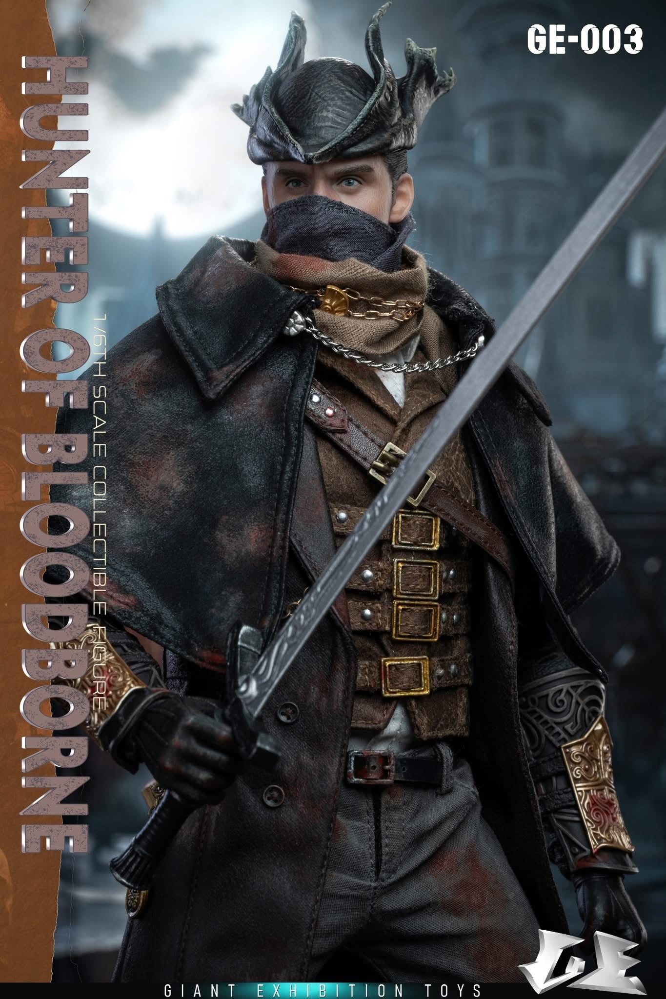 Preventa Figura Hunter of Blood borne marca Giant Exhibition Toys GE-003 escala 1/6