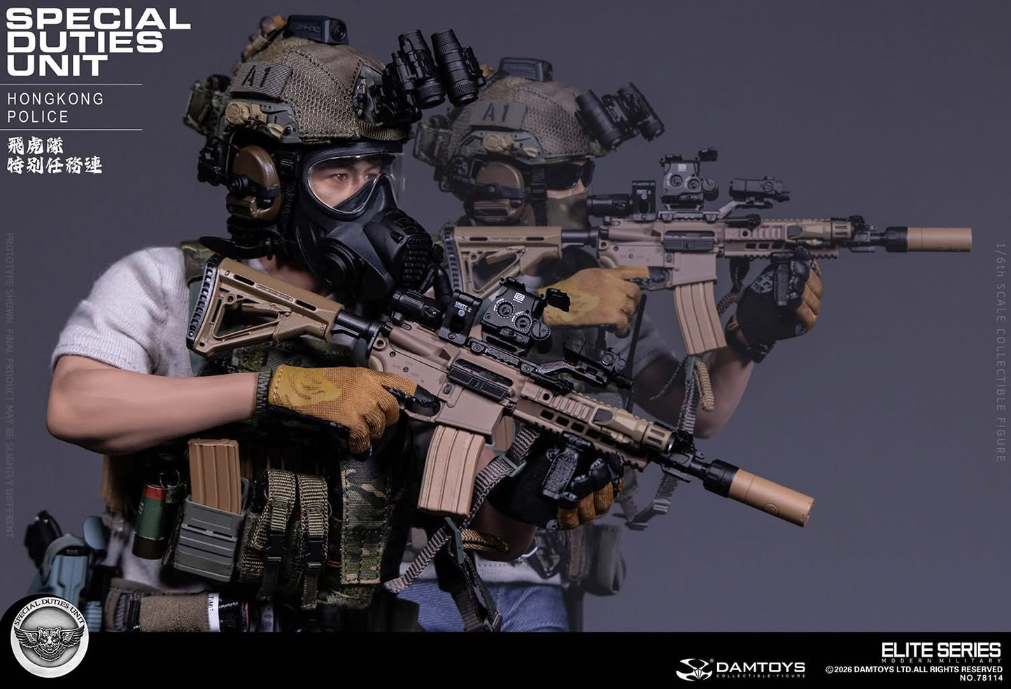 Preventa Figura HK SDU Assault Team Leader marca Damtoys 78114 escala 1/6