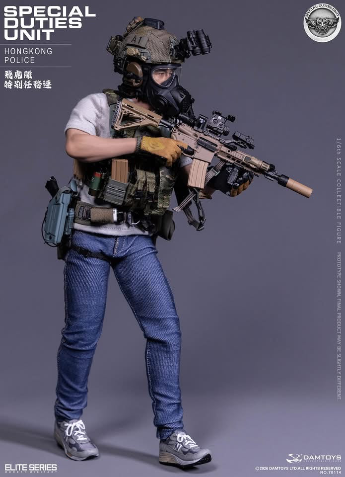 Preventa Figura HK SDU Assault Team Leader marca Damtoys 78114 escala 1/6