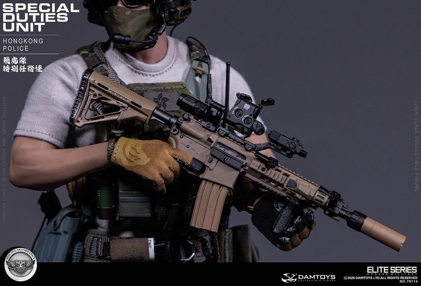 Preventa Figura HK SDU Assault Team Leader marca Damtoys 78114 escala 1/6